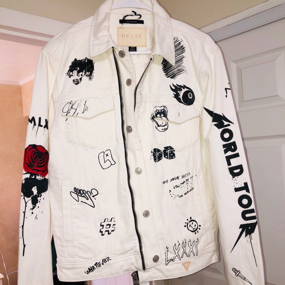 Guess Tattoo Denim Jacket